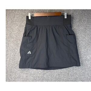 Eddie Bauer First Ascent Womens Black Active Hiking Skort Size 6 Wide Waistband